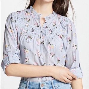La Vie Rebecca Taylor Floral Chantelle Button Down